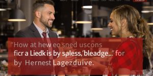 A confident leader and salesperson shaking hands.
