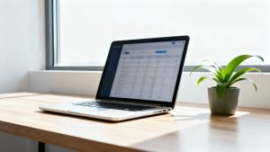 Bir dizüstü bilgisayar ekranında Lider CRM arayüzü.
